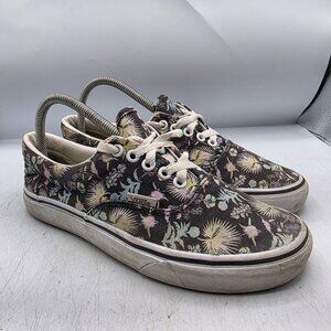 Vans Era Paradise Womens Size 9 Black Floral Sneaker Shoes Walking Outdoors